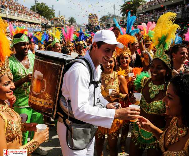 Bierrugzak op Enschede Streetfood Market, brand promotion, outdoor sfeer en directe human-to-human marketing.