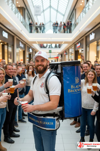 Mobiele drankrugzak op muziekfestival in Den Haag met open air concert ambiance, persoonlijke benadering, visuele marketing, live communicatie en verkoopoplossing voor drukbezochte evenementen.