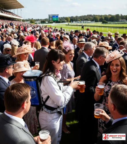 Drankrugzak gebruikt op gastronomisch festival Maastricht Preuvenemint, livepubliek, eventservice en mobiele verkoop.